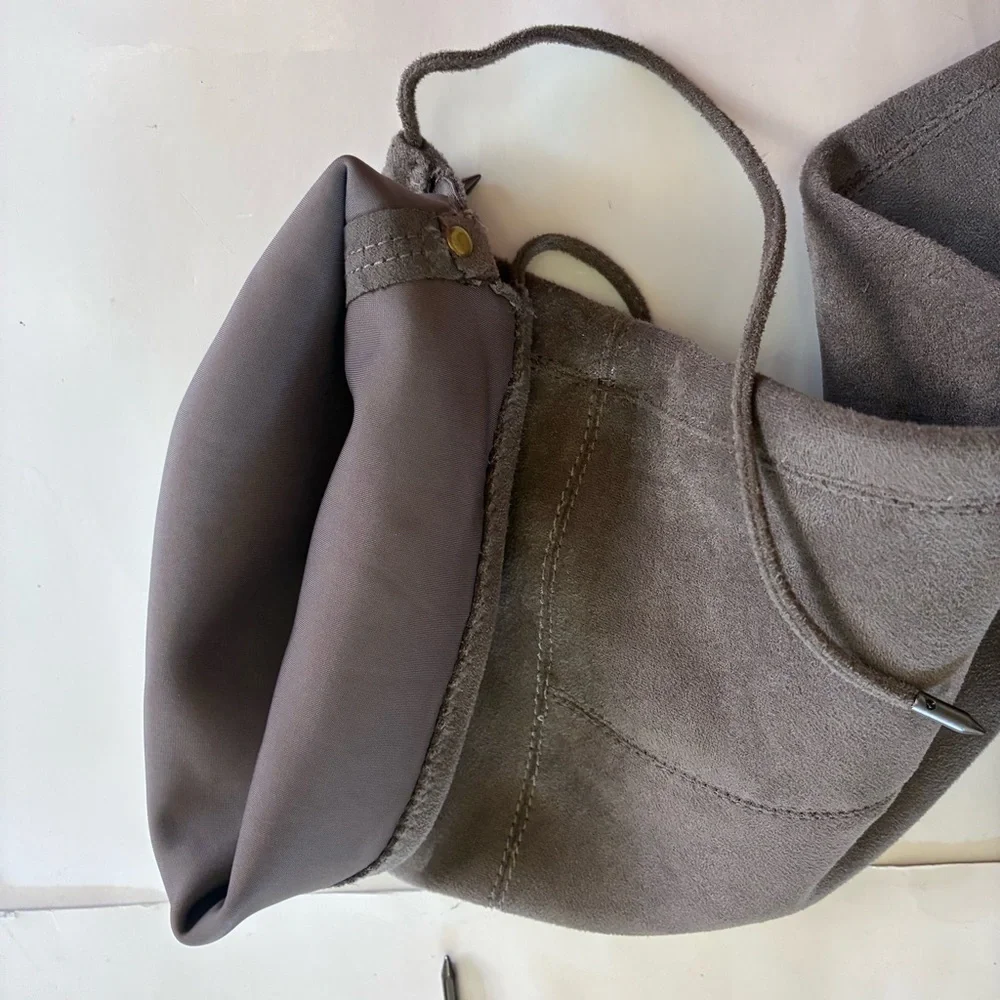 Sam Edleman Kristie Pointed Toe Kitten Heel Taupe Over The Knee Boots Size 8
